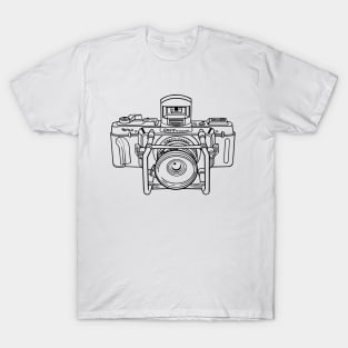 Fuji Camera, Camera Illustration, Fuji GX617, Photographer T-Shirt